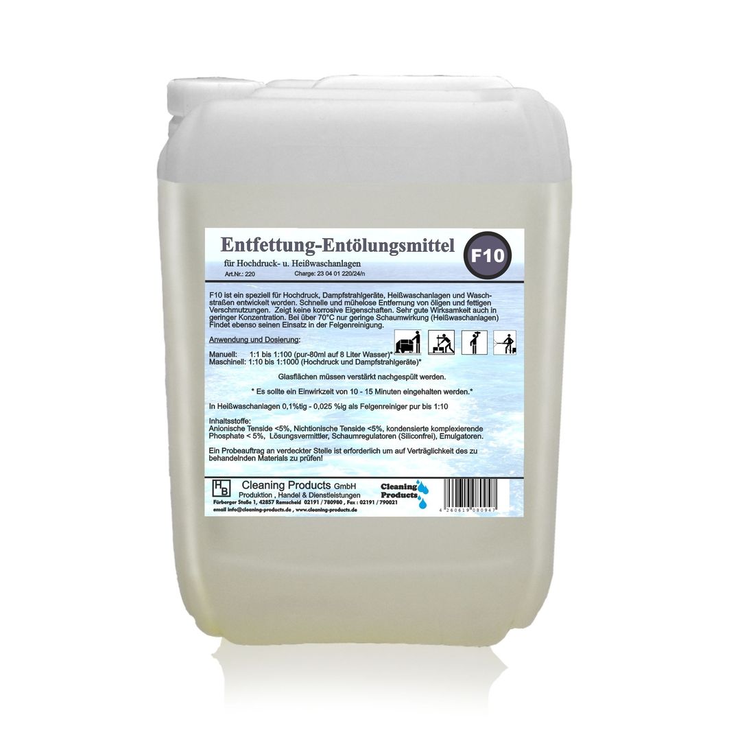 Entfetter-entoelungmittel F10_Kanister