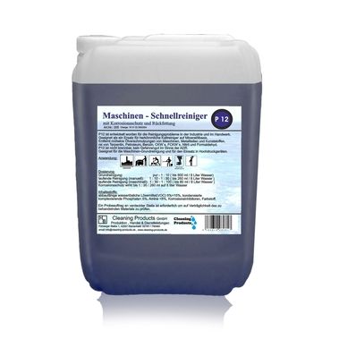 Maschinen - Schnellreiniger P 12_Kanister Front