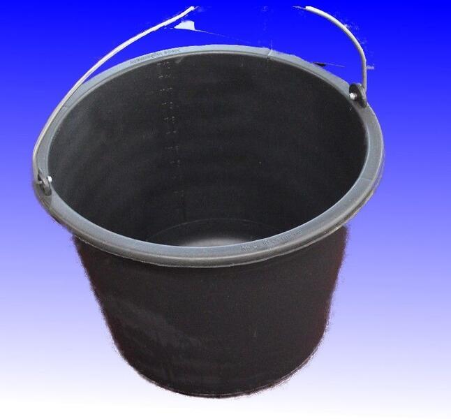 Eimer schwarz Baueimer 12 Liter